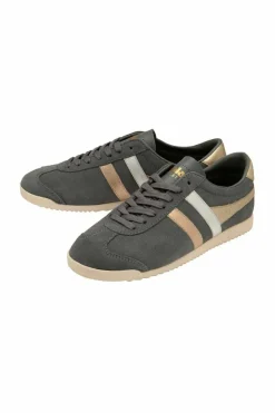 Trainers*Gola Bullet Mirror Trident' Suede Lace-Up Trainers Grey