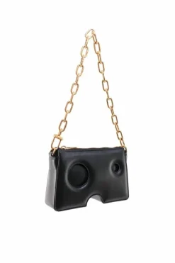 Cross-Body Bags*Off-White Burrow Zipped Pouch Shoulder Bag Black