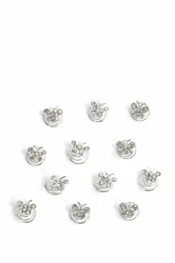 Hair Accessories*My Accessories London Butterfly Rhinestone Hair Twists Silver