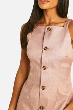 Mini Dresses|Suits & Tailoring*boohoo Button Down Mini Tailored Dress pink