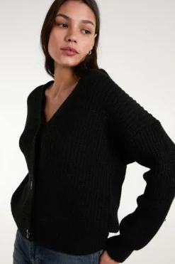 Cardigans*Blue Vanilla Buttoned Cardigan Black