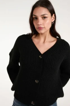 Cardigans*Blue Vanilla Buttoned Cardigan Black