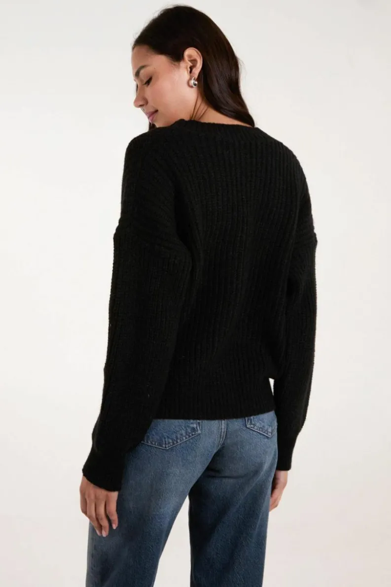 Cardigans*Blue Vanilla Buttoned Cardigan Black
