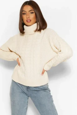 Jumpers|Jumpers & Cardigans*boohoo Cable Knitted Jumper rust