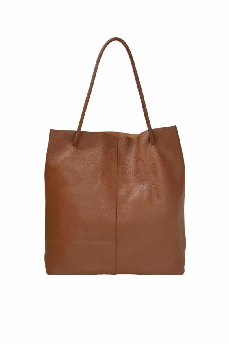 Shoulder Bags*Sostter Drawcord Leather Hobo Shoulder Bag Camel