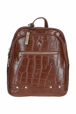 Handbags*Ashwood Leather Camilla' Real Leather Backpack Light Brown