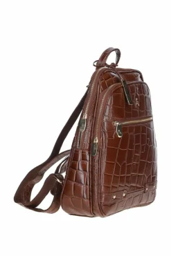 Handbags*Ashwood Leather Camilla' Real Leather Backpack Light Brown