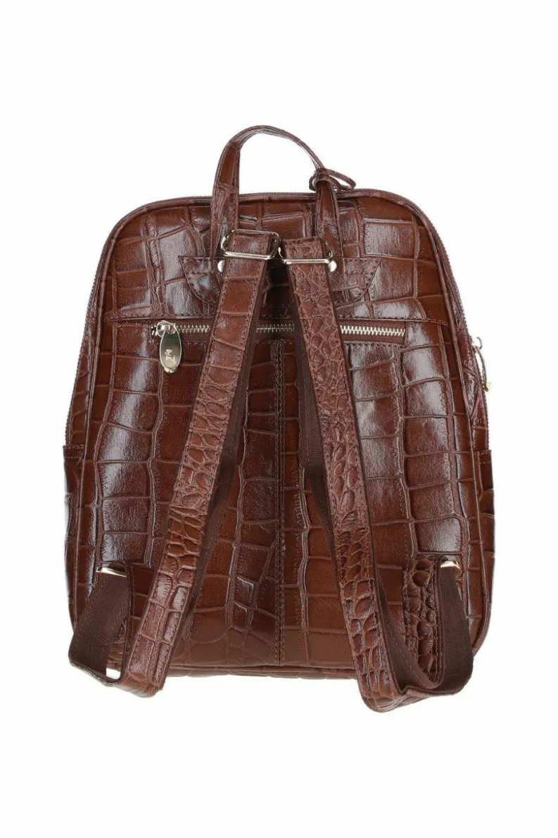 Handbags*Ashwood Leather Camilla' Real Leather Backpack Light Brown