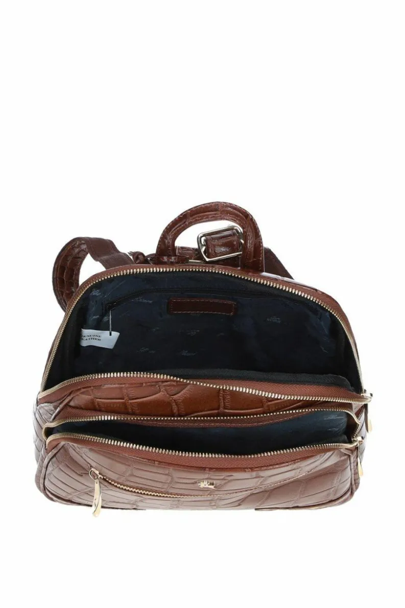 Handbags*Ashwood Leather Camilla' Real Leather Backpack Light Brown