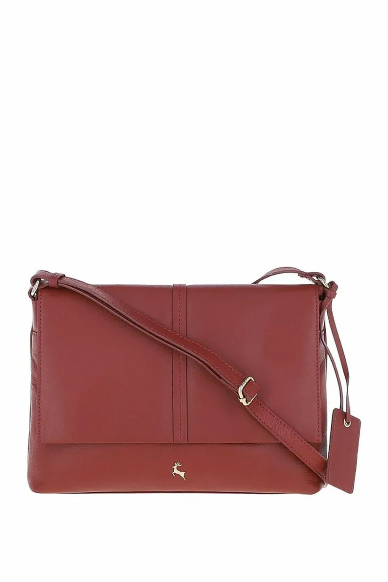 Shoulder Bags|Handbags*Ashwood Leather Candy Leather Shoulder Bag Dark Red