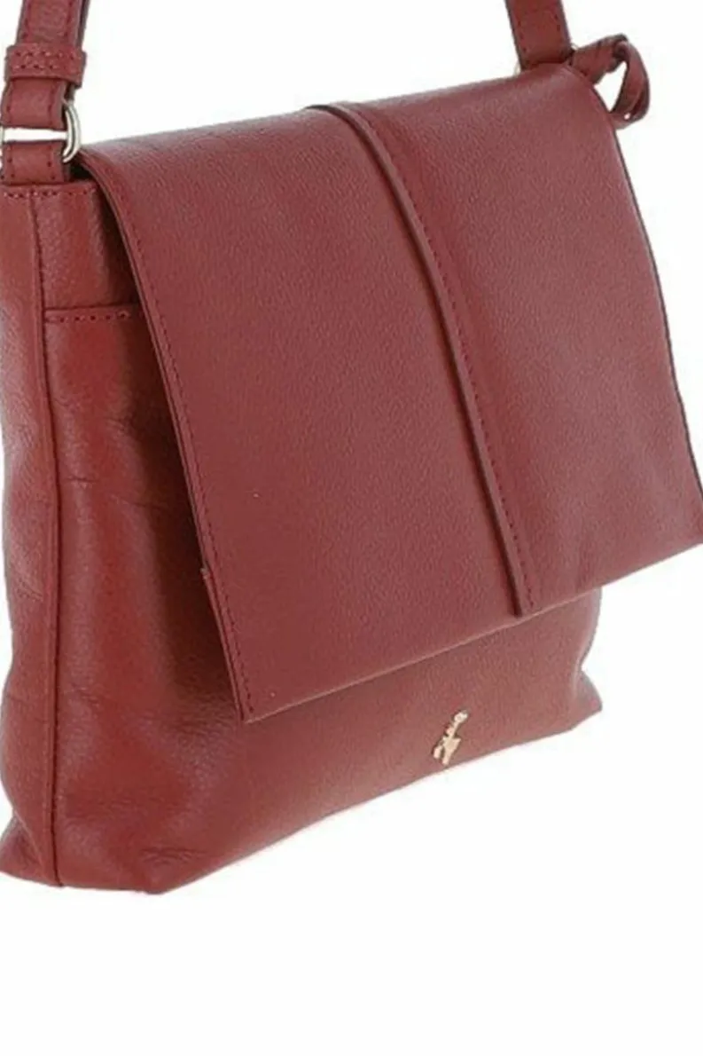 Shoulder Bags|Handbags*Ashwood Leather Candy Leather Shoulder Bag Dark Red