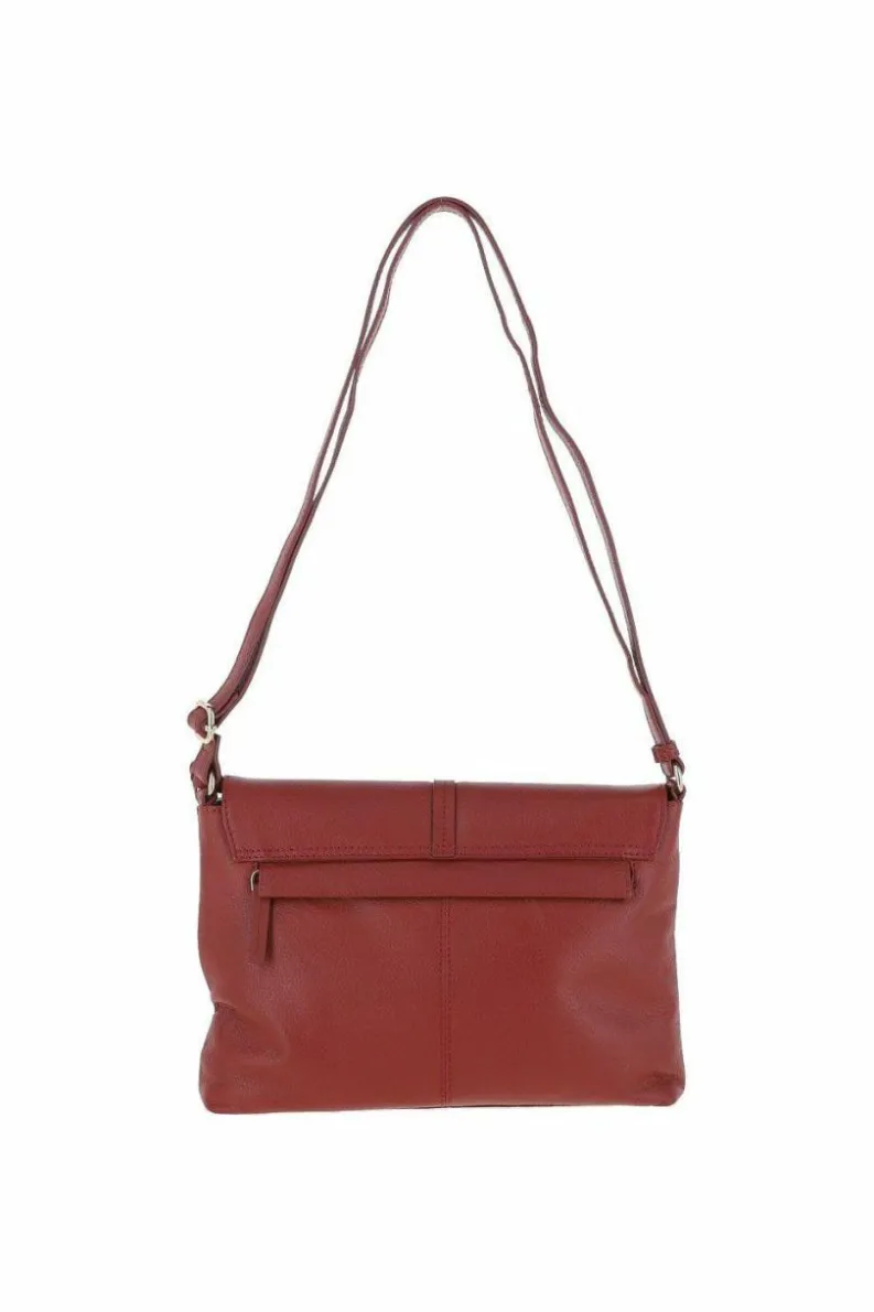 Shoulder Bags|Handbags*Ashwood Leather Candy Leather Shoulder Bag Dark Red