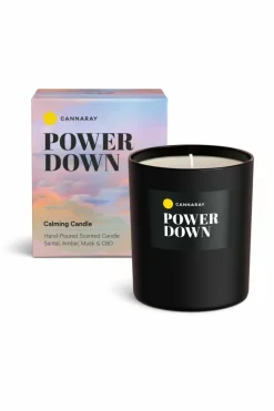 Candles & Diffusers|Candles*Cannaray Power Down Candle 198mg CBD - 200g Black
