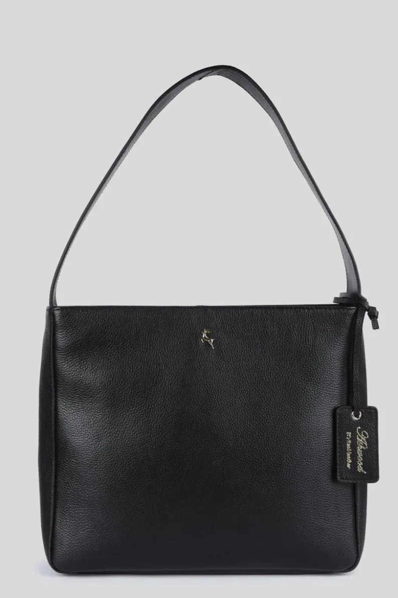 Handbags|Cross-Body Bags*Ashwood Leather Capolavoro Veneziano' Real Leather Hobo Shoulder Bag Black