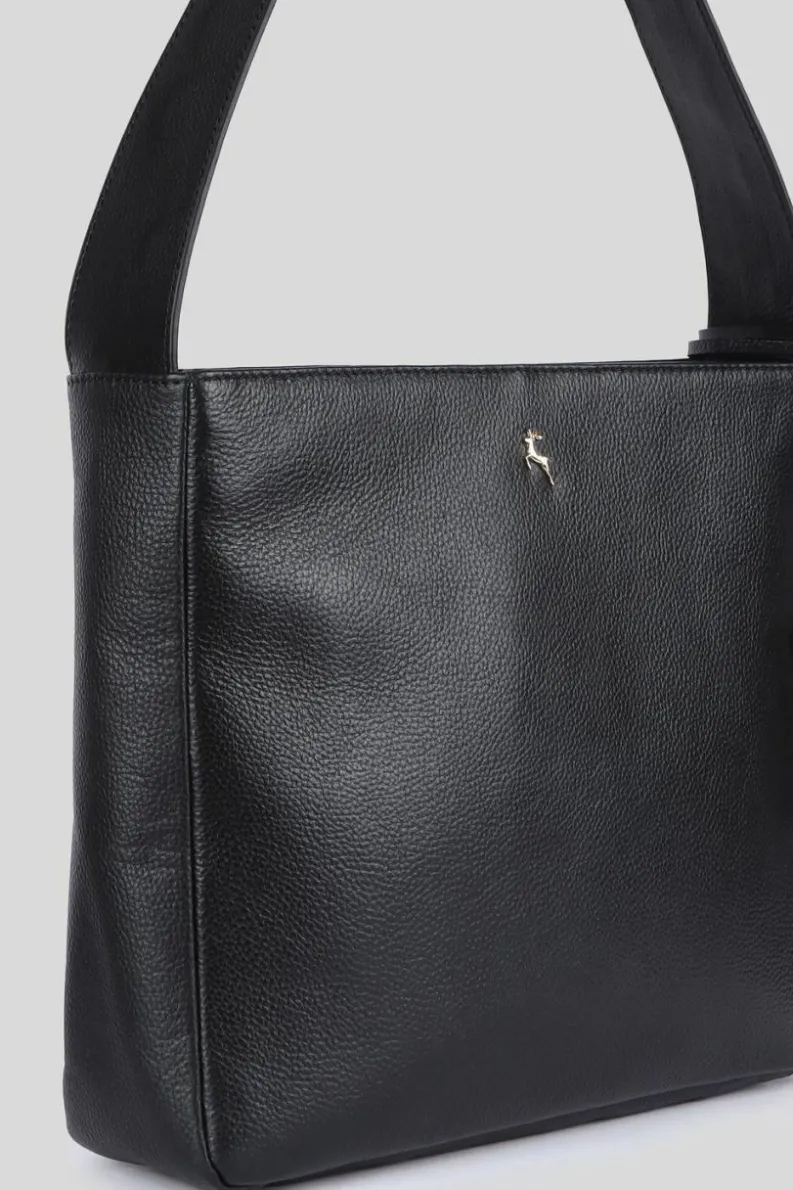 Handbags|Cross-Body Bags*Ashwood Leather Capolavoro Veneziano' Real Leather Hobo Shoulder Bag Black
