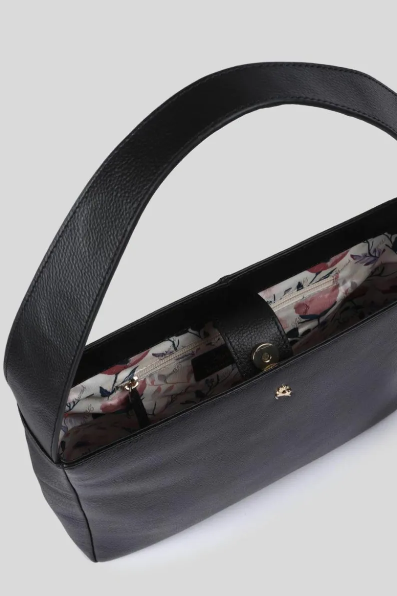 Handbags|Cross-Body Bags*Ashwood Leather Capolavoro Veneziano' Real Leather Hobo Shoulder Bag Black