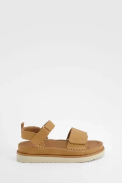 Sandals*boohoo Casual 2 Part Chunky Sandals chestnut