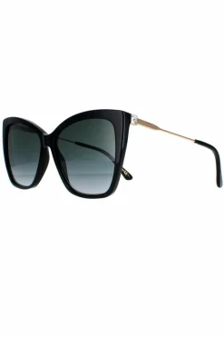 Sunglasses*Jimmy Choo Cat Eye Grey Gradient Seba/S Black