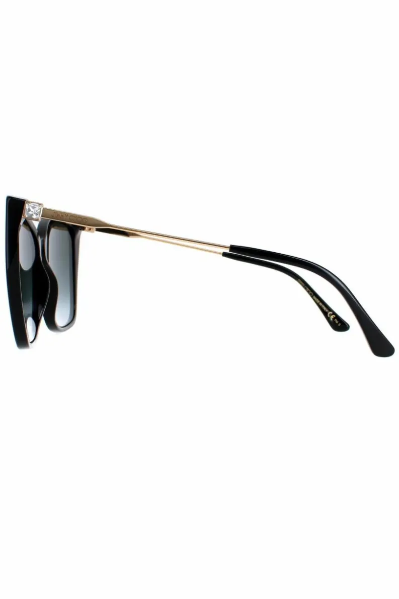 Sunglasses*Jimmy Choo Cat Eye Grey Gradient Seba/S Black