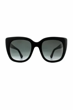 Sunglasses*Gucci Cat Eye Grey Gradient Sunglasses GG0163SN Black