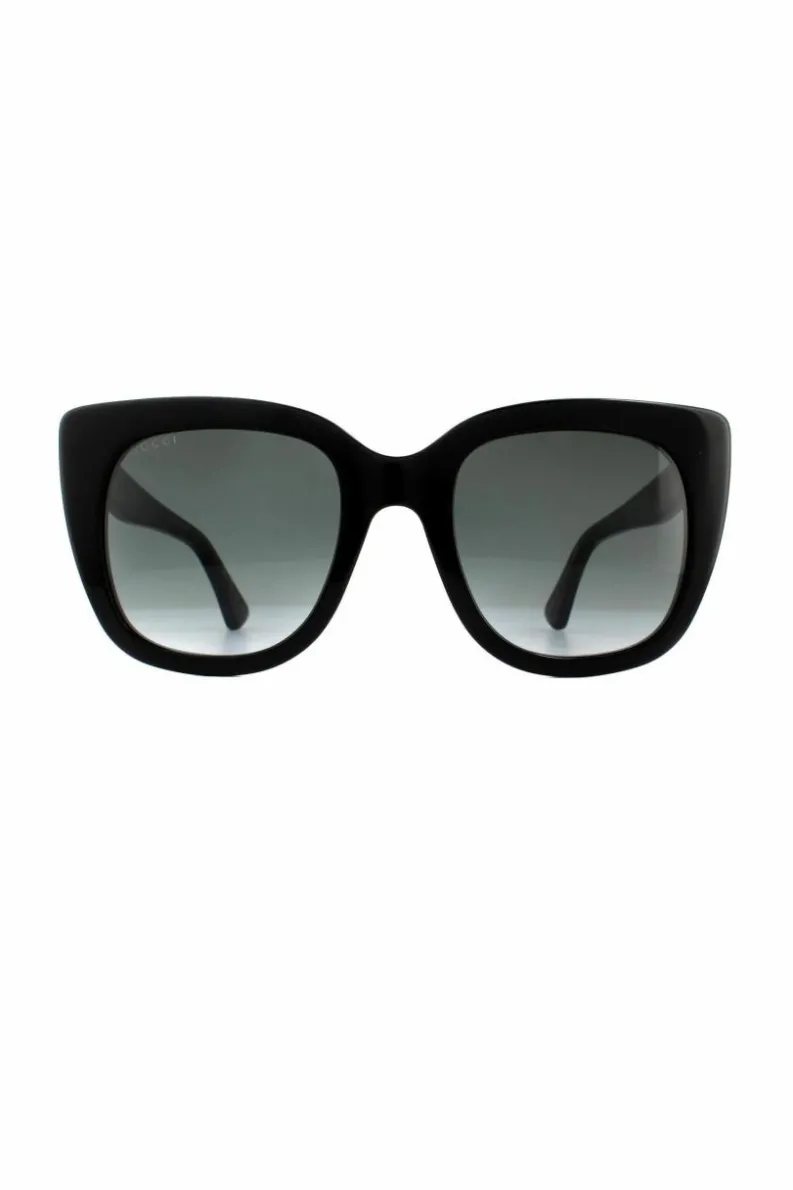 Sunglasses*Gucci Cat Eye Grey Gradient Sunglasses GG0163SN Black