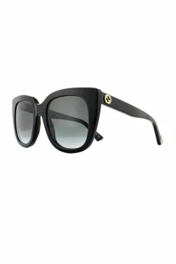 Sunglasses*Gucci Cat Eye Grey Gradient Sunglasses GG0163SN Black