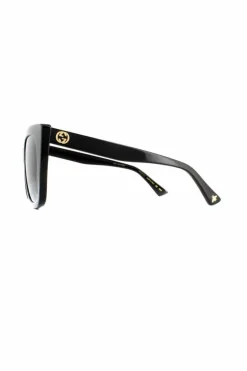 Sunglasses*Gucci Cat Eye Grey Gradient Sunglasses GG0163SN Black