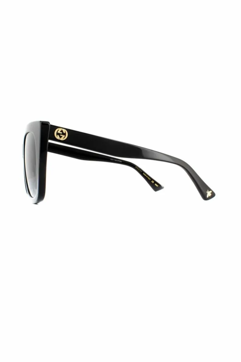 Sunglasses*Gucci Cat Eye Grey Gradient Sunglasses GG0163SN Black