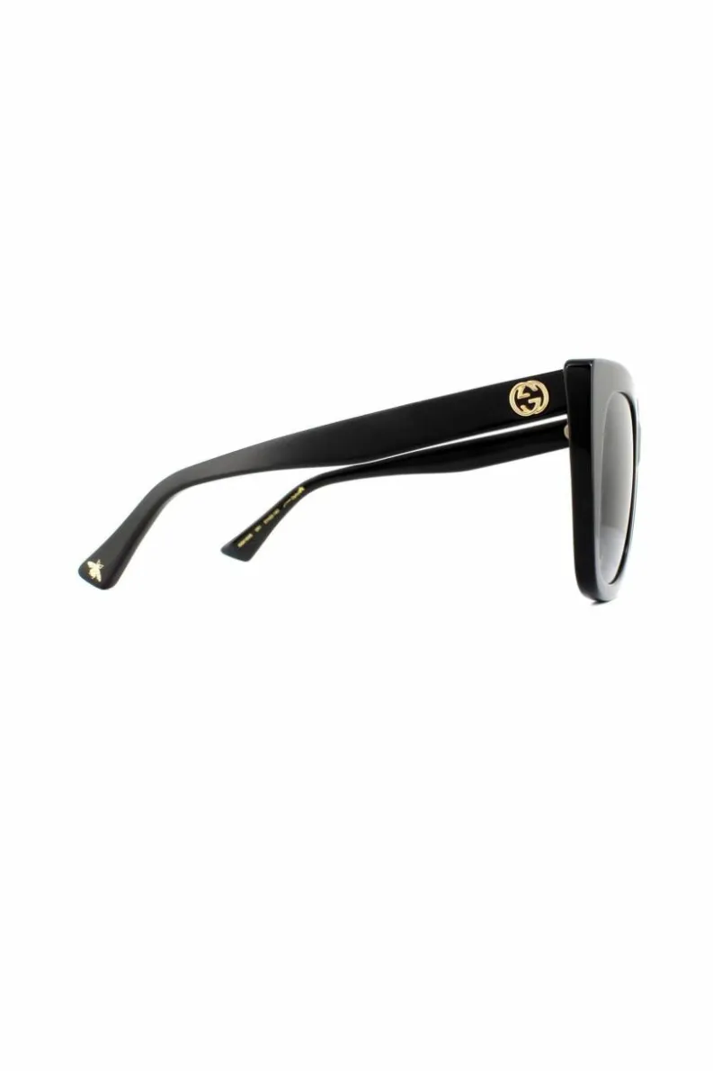 Sunglasses*Gucci Cat Eye Grey Gradient Sunglasses GG0163SN Black