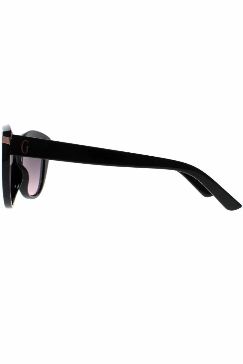 Sunglasses*Guess Cat Eye Silver Mirrored GF0357 Black