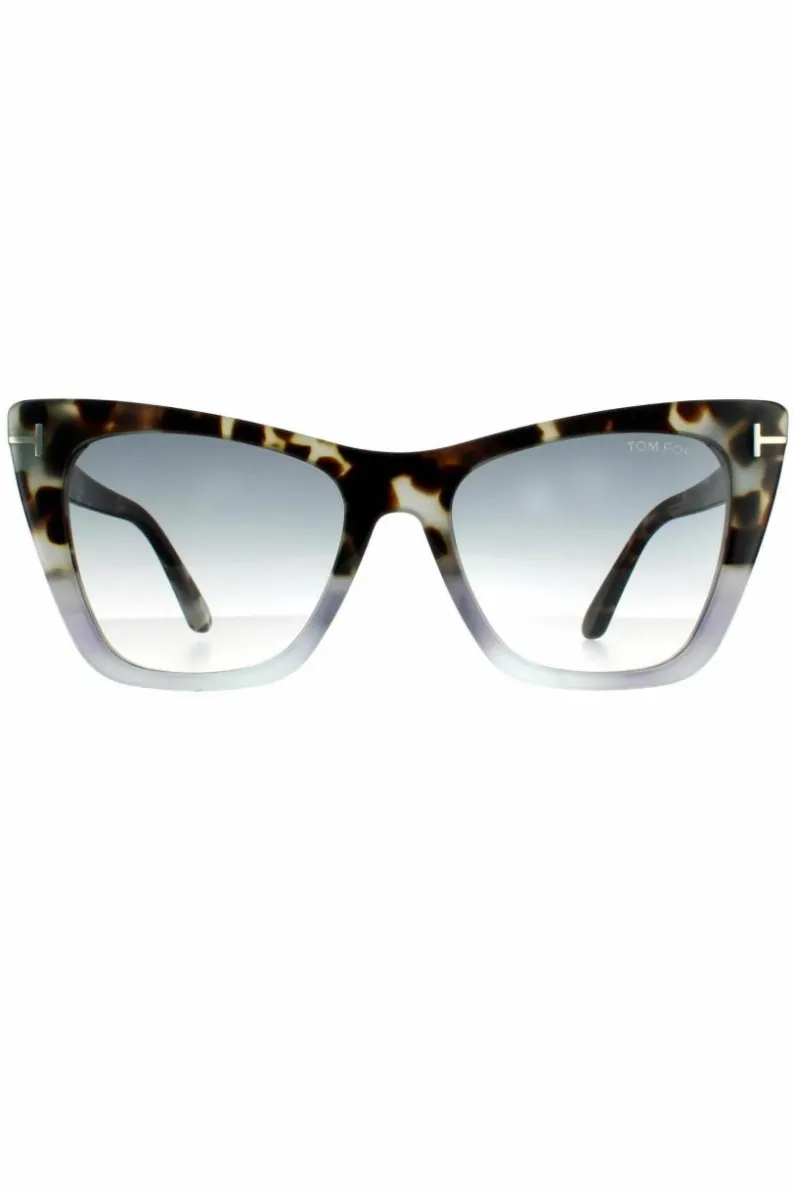 Sunglasses*Tom Ford Cat Eye Coloured Havana Gradient Grey