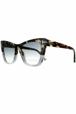 Sunglasses*Tom Ford Cat Eye Coloured Havana Gradient Grey