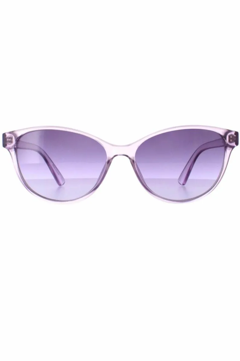Sunglasses*CALVIN KLEIN Cat Eye Crystal Lilac Purple Gradient CK20517S Clear