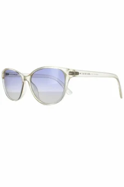 Sunglasses*CALVIN KLEIN Cat Eye Crystal Pale Yellow Yellow Gradient CK20517S Clear