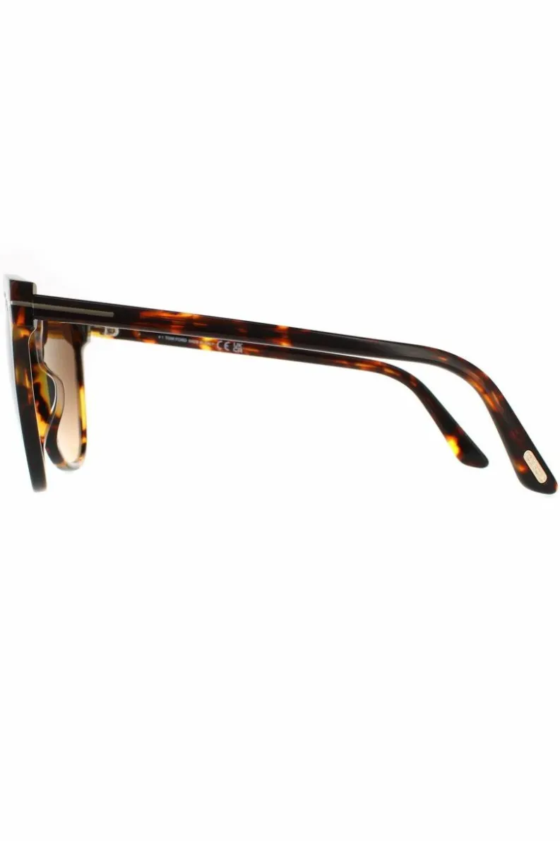 Sunglasses*Tom Ford Cat Eye Dark Havana Gradient Brown