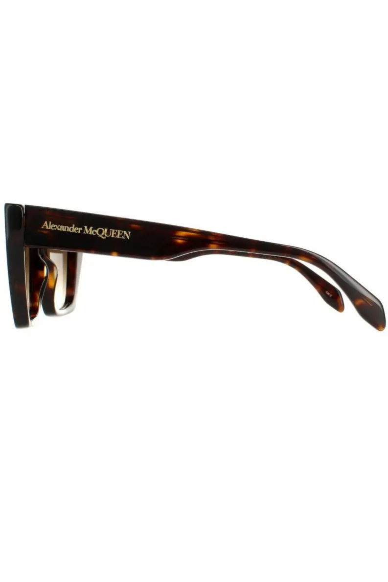 Sunglasses*Alexander McQueen Cat Eye Dark Havana Gradient AM0299S Brown