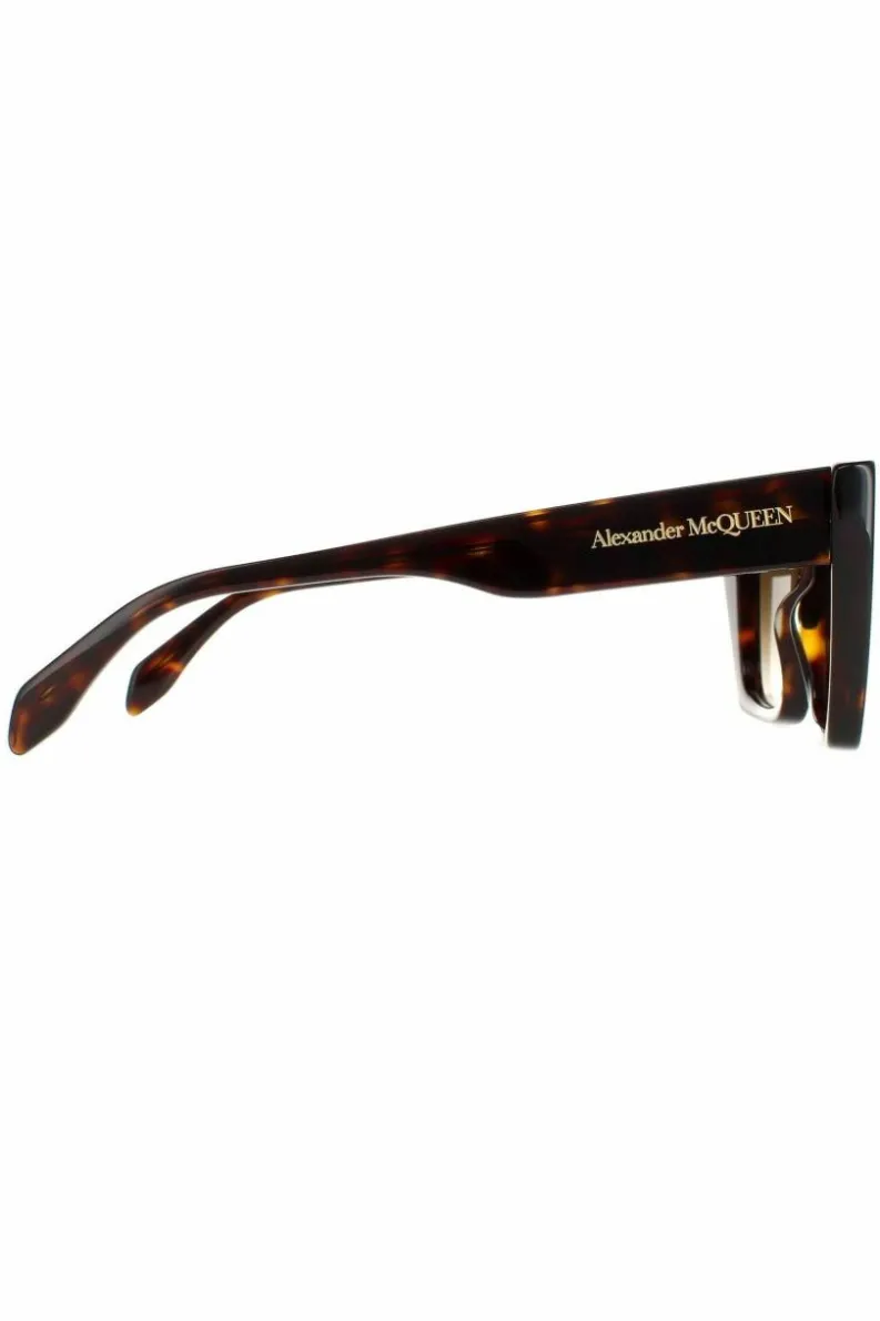 Sunglasses*Alexander McQueen Cat Eye Dark Havana Gradient AM0299S Brown