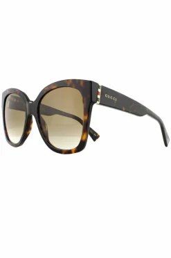Sunglasses*Gucci Cat Eye Havana Gradient Sunglasses Brown