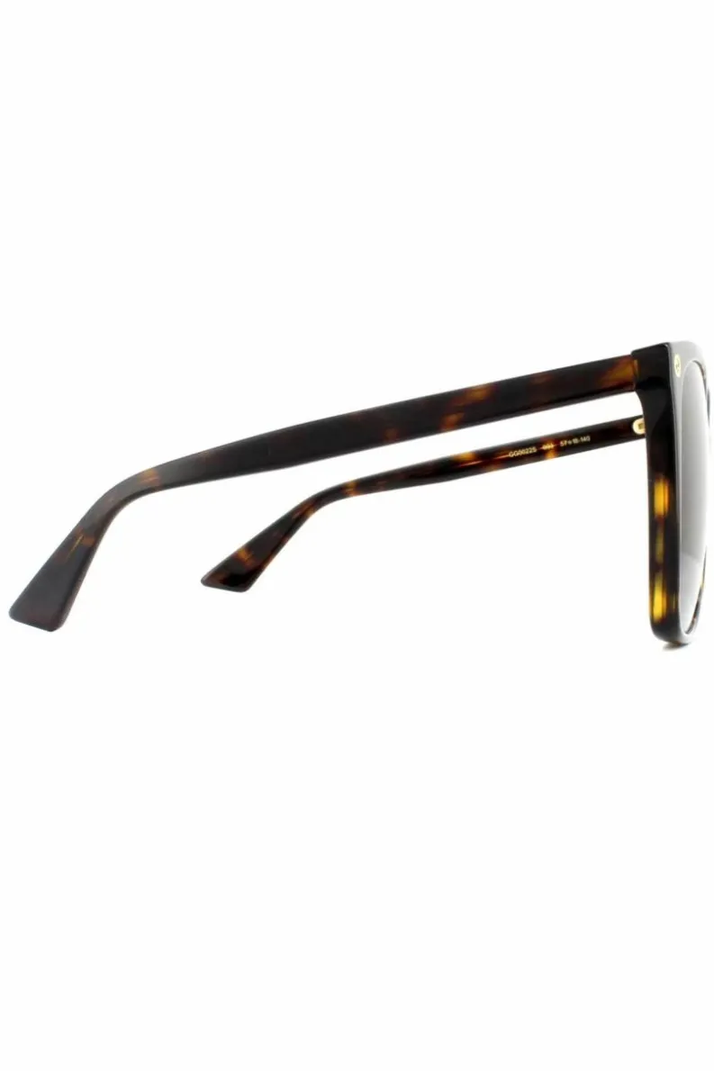 Sunglasses*Gucci Cat Eye Havana Grey Gradient Sunglasses Brown