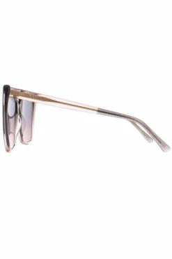 Sunglasses*Jimmy Choo Cat Eye Nude Glitter Grey Fuchsia LESSIE/S Pink