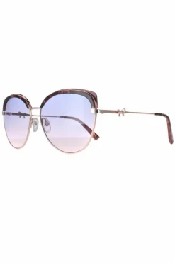 Sunglasses*Ted Baker Cat Eye Rose Gold Tortoise Purple Pink Gradient TB1661 Tama Brown