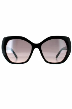 Sunglasses*Guess Cat Eye Shiny Bordeaux Mirror GF0390 Black
