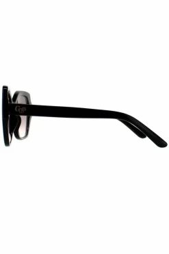 Sunglasses*Guess Cat Eye Shiny Bordeaux Mirror GF0390 Black