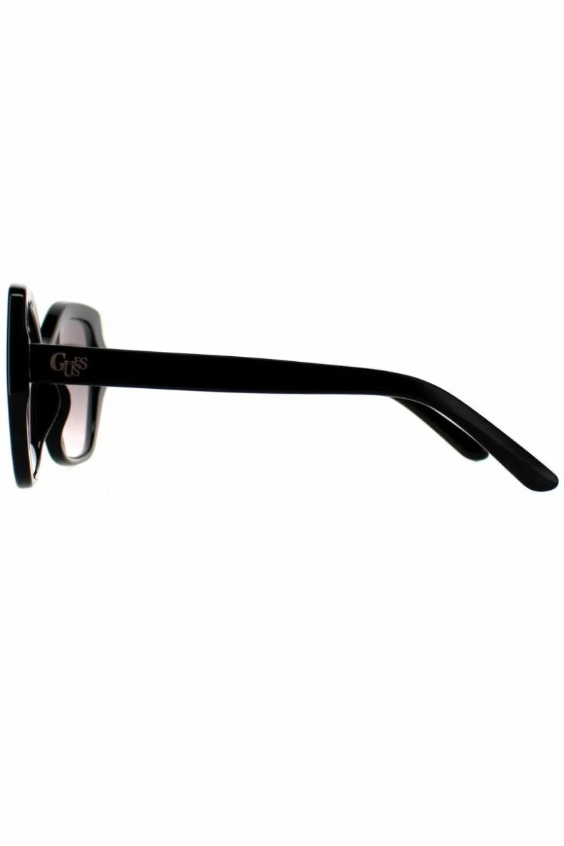 Sunglasses*Guess Cat Eye Shiny Bordeaux Mirror GF0390 Black