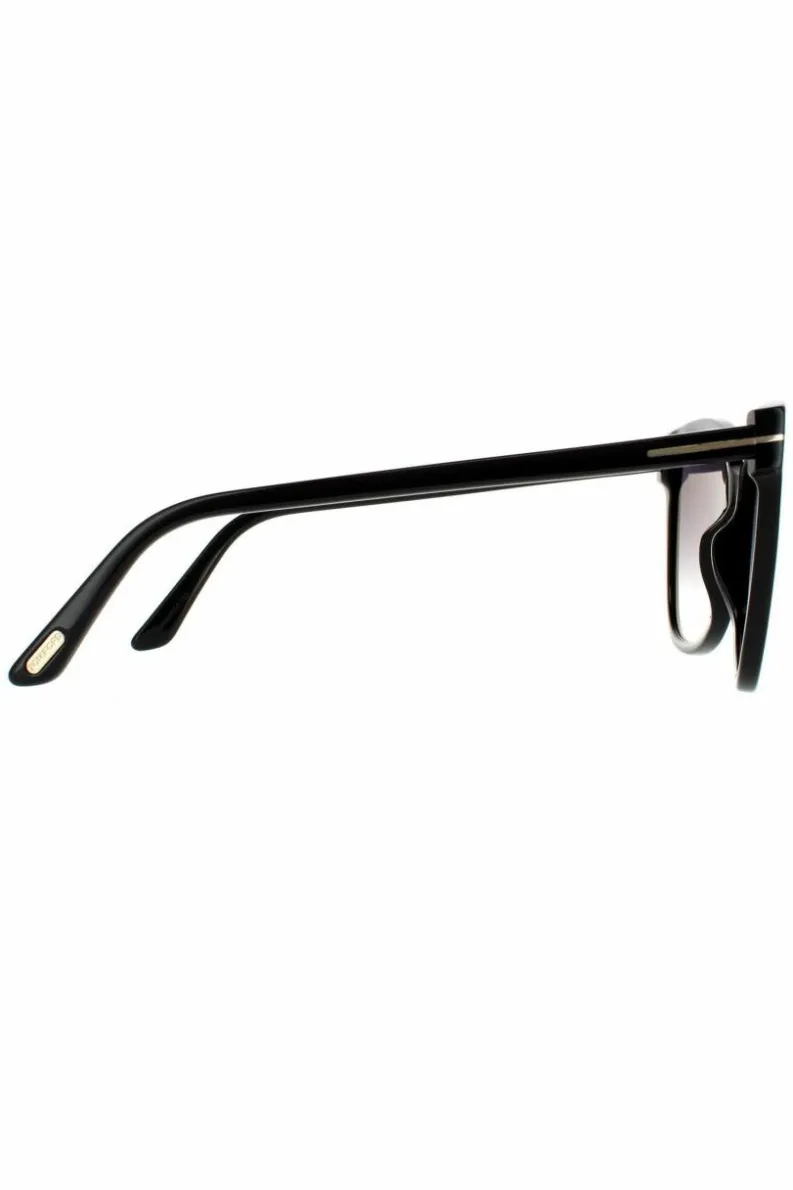 Sunglasses*Tom Ford Cat Eye Shiny Grey Gradient Black