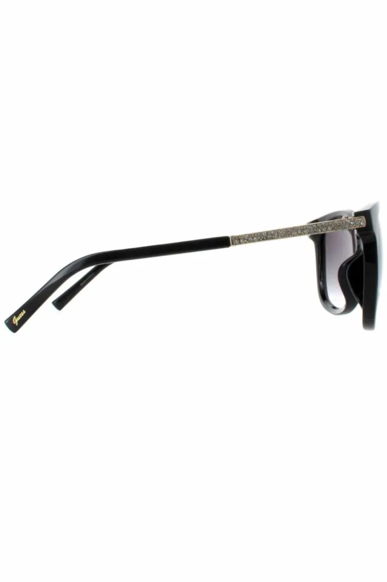 Sunglasses*Guess Cat Eye Shiny Smoke Gradient GF0394 Black