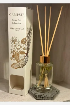 Candles & Diffusers|Candles*CAMPSIE Candles ‘Cedar Oak & Jasmine’ Reed Diffuser White