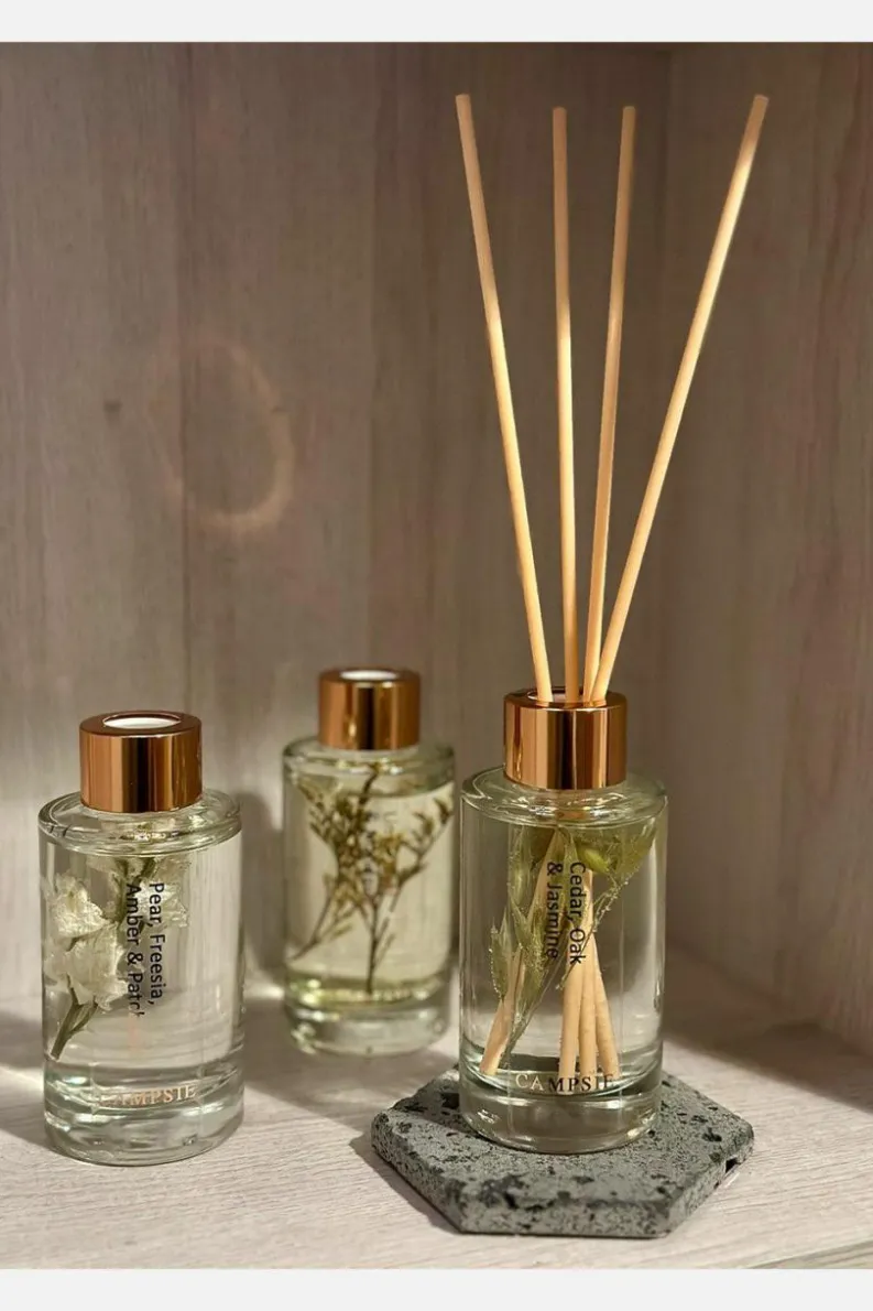 Candles & Diffusers|Candles*CAMPSIE Candles ‘Cedar Oak & Jasmine’ Reed Diffuser White