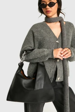 Handbags|Tote Bags*boohoo Chain Handle Detail Tote Bag black