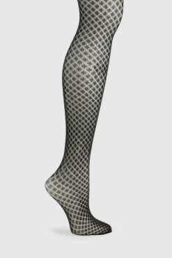 Tights & Socks|Tights & Socks*boohoo Check Pattern Tights black